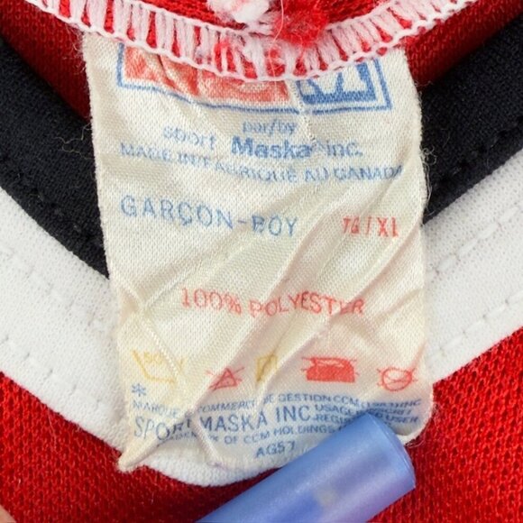 CCM Chicago Blackhawks Vintage Hockey Jersey Boys Size L/XL US - Picture 3 of 14